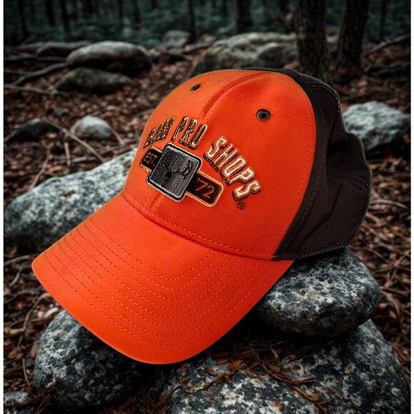 Bass Pro Shops Other - Bass Pro Shops Gone Fishing Orange Brown Adjustable Hat NWOT Outdoor Cap